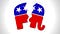 Fracture Republican Elephant Logo
