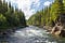 White water river scene