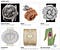 Jewellery category pre-selected watches for the 2018 Grand Prix, clockwise from top left: Antoine Preziuso Trillion Tourbillon of Tourbillons, Bulgari Serpenti High Jewellery, Chanel Bouton de Camélia, de Grisogono Cascata, Piaget High Jewellery Cuff Watch Dentelle d’Or, and Van Cleef & Arpels Secret de Coccinelle d’Horlogerie de Genève