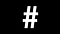 The octothorpe symbol.
