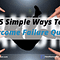 5 Simple Ways To Overcome Failure Quickly