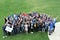 A photo of the VMware design team waving