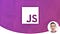 course banner image with the instructors image and the logo of Javascript
