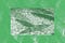 Green-filtered photo of three Woods Hole squid against background of DNA molecules.