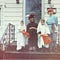 4 Children dressed up for Halloween in the 1980s