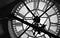 A large tower clock from the inside
