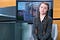 Swedish teen Greta Thunberg sits for an interview before speaking to the European Parliament