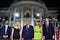The Trump Family Looming in front of the White House after the final night of the RNC