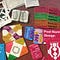 A selection of workshop cards spread on the floor