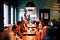 People eating in restaurant