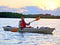 Kayaker in water