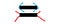 Equal sign with handwritten arrows to make the well-known optical illusion of the lines of equal length