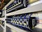 circuit breakers plugged in rail in panel boards