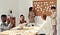 People meeting around a table.