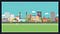 A colourful pixel image of the Croydon skyline as it appears on the SEND Local Offer website