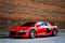 A red color audi R8