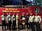 me along with firemen and policemen sharing my birthday cake