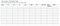 A worksheet to tally filler words on. Contains a table with columns for the Name, followed by each filler word.