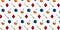A pattern of dice, swords, potions and diamonds.