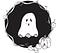 An ink illustration of a ghost