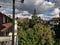 image out a balcony onto the backyards of swiss homes in basel