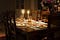 holiday table set for authors who are finishing their writing so they can celebrate