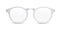 3d generated white glasses on white background