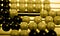 Abacus beads, up close