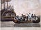 Fletcher Christian and the mutineers sent Lieutenant William Bligh and 18 others adrift; 1790 painting by Robert Dodd.