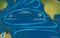 Map of the Great Pacific Plastic Patch
