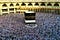 pilgrims circulating around Holy Kaaba