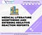Medical Literature Monitoring and Entering Negative Reaction Reports