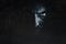 Dark portrait with half of a mans face showing in just a little light. He looks angry and menacing.