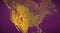 A satellite Google Earth view of the North American continent.