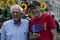 Sen. Sanders with Bill McKibben, co-founder of 350.org, at the People’s Climate March on Sept. 21, 2014