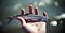 a small fish in a hand