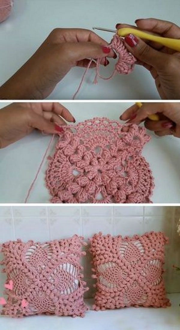 woolen thread mat designs