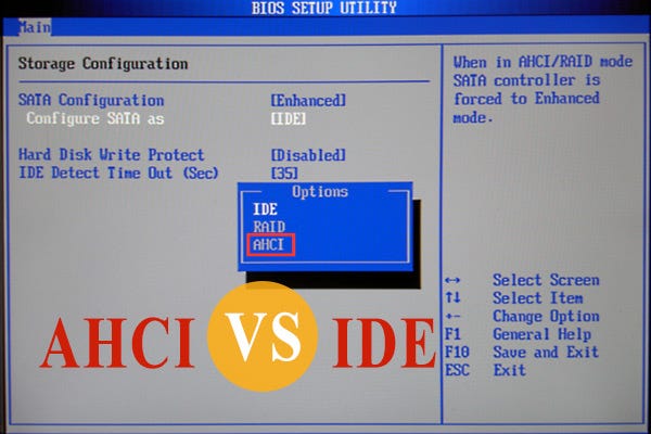 AHCI vs IDE: What's the Difference Between AHCI and IDE | by Ariel Mu |  Medium