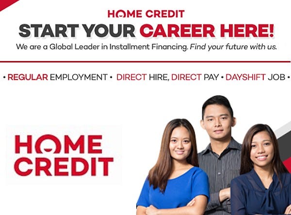 Home Credit Philippines Now Hiring Sales Agents For Bacolod City By Eduardo Joven Medium