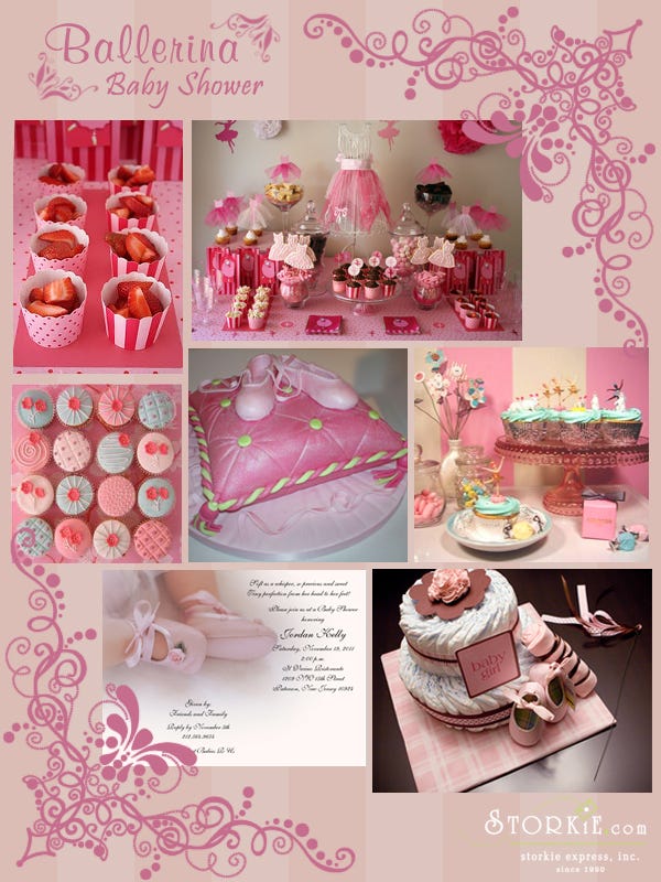 ballerina themed baby shower