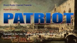 The Patriot By Robert Browning A Summary Analysis By Fine Analysis Medium