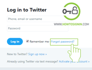 Forgot twitter username