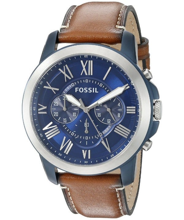 fossil grant quartz chronograph