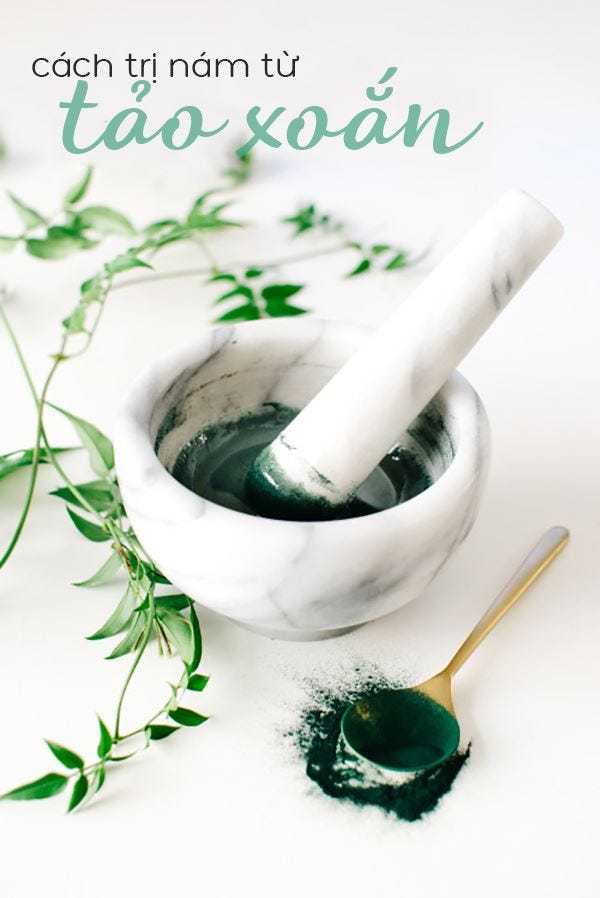 Kết quả hình ảnh cho Mặt nạ tảo xoắn Spirulina trỠnám, trỠmụn và dưỡng da