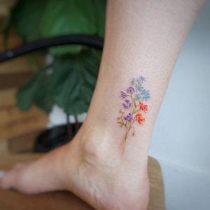 065 40 De Réductiontanglv Tout Nouveau Design Temporaire Fleur Tatouages Gros Temporaire Tatouages Faux Dos Pivoine Motif Tatouage 2115 Cm In