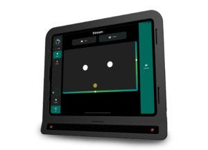 An image of the Skyle for iPad, showing an AAC program on screen