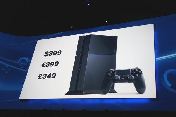 ps4 price in 2013
