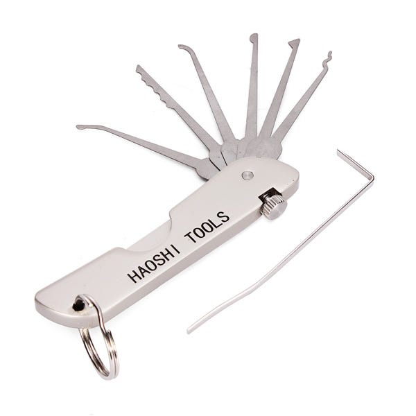 HAOSHI Foldable Lock Pick Set Locksmith Tools — Professional Locksmith