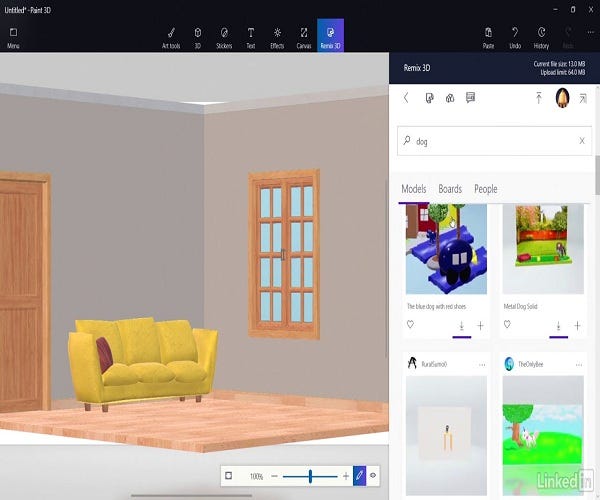 make layers in paint 3d