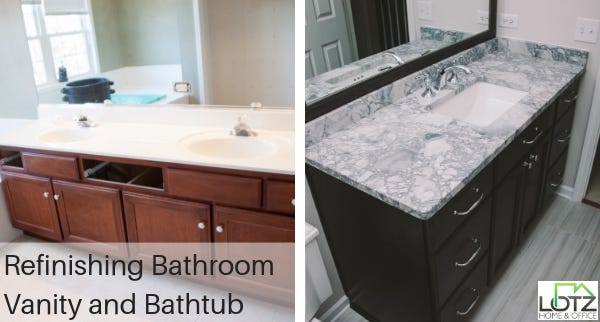 How To Refinish A Bathroom Vanity Bower Power